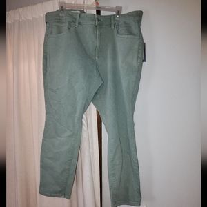 New Universal Thread Size 18 Short Sage Green Jeans
